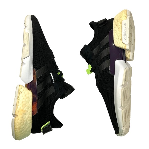 Adidas POD S3.1 Size 9 Men's Black/Iridescent Athletic Casual Running DA8693 - Picture 4 of 9
